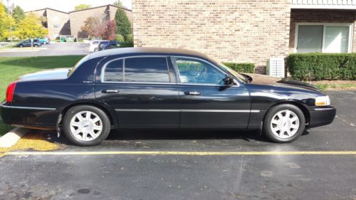 2007 lincoln town car executive l, black/black