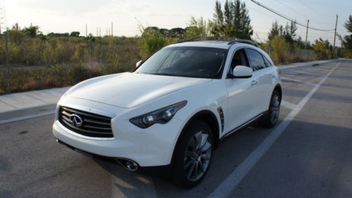 2013 infiniti fx37 awd limited edit. white/graphite test drive miles only 1owner