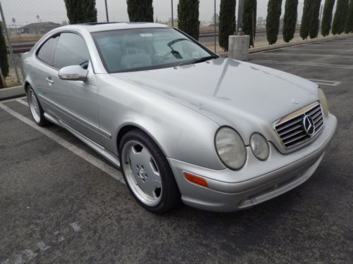 2000 mercedes 430clk amg coupe 132 m 2 tone leather great prestige car at $4999