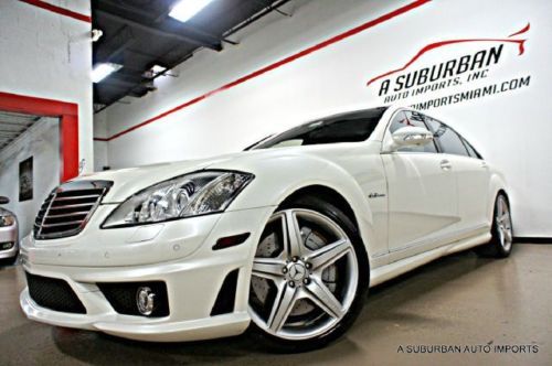 2008 mercedes benz s63 amg designo mystic white pano night vision cln carfax wow