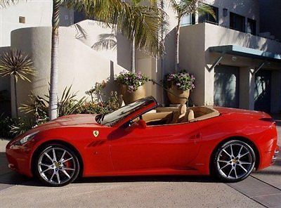 2011 ferrari california red 1 owner low mile year end special price reduced $10k