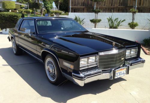 1983 cadillac eldorado - black on black with gold package - mint condition