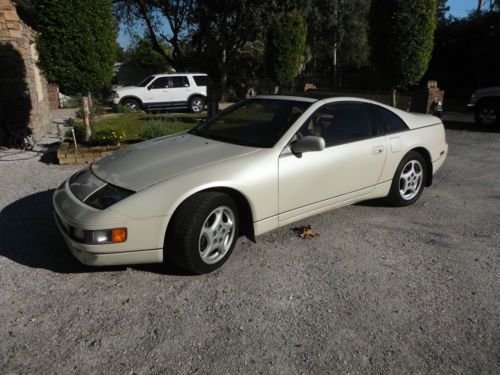 1994 nissan 300zx t tops pearl white brown leather 2 owner car coupe super clean