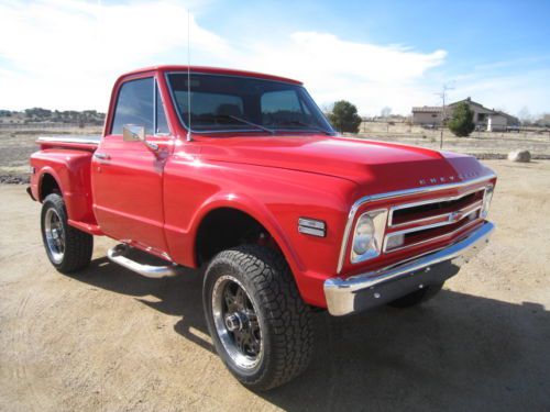 1968 chevrolet c10 stepside shortbed 4x4, completely restored and like new!!