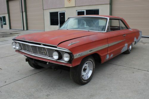 1964 ford galaxie 500 rolling chassis and parts solid no rust 390 project