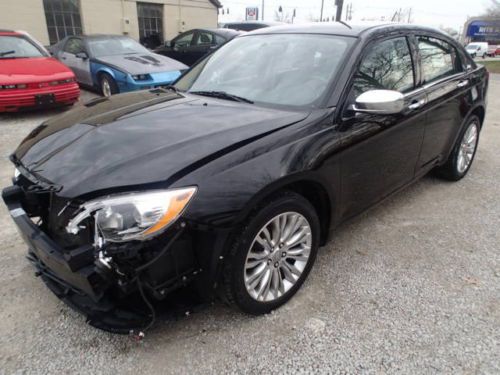 2011 chrysler 200 limted, salvage, damaged, leather, nav runs and lot drives