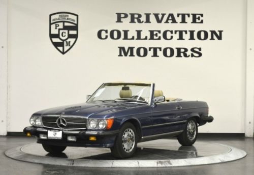 1988 mercedes-benz 560sl 1 owner service records immacu