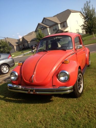 1974 red vw sun beetle