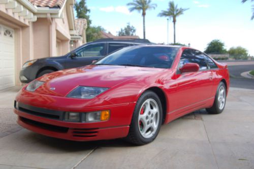 1991 nissan 300zx twin turbo - aztec red, 5 speed, very clean