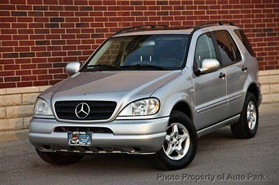 01 ml 320 awd power sunroof leather heated seats cd player silver all options
