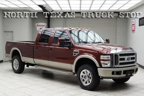 2008 ford f350 diesel 4x4 srw long bed king ranch heated leather camera texas