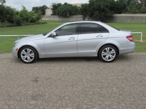 09 c300 silver/black leather auto roof 64k alloys all power