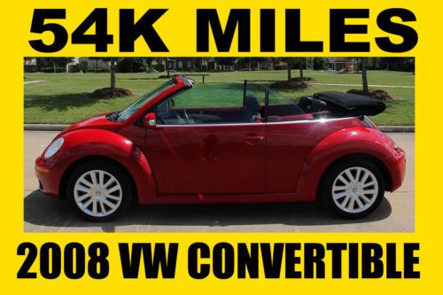 2008 vw beetle convertible,sport red,gray leather,low miles,clean title