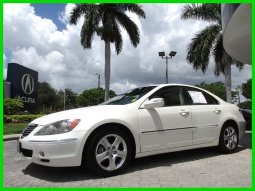 07 premium white pearl rl-3.5 3.5l sh-awd v6 *heated leather seats *low miles