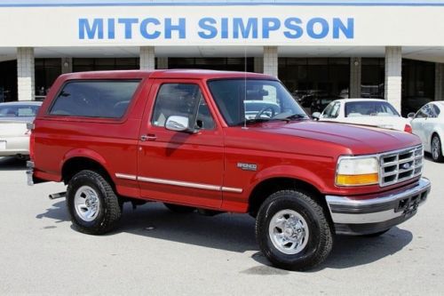 1996 ford bronco xlt low miles 1-owner perfect ca