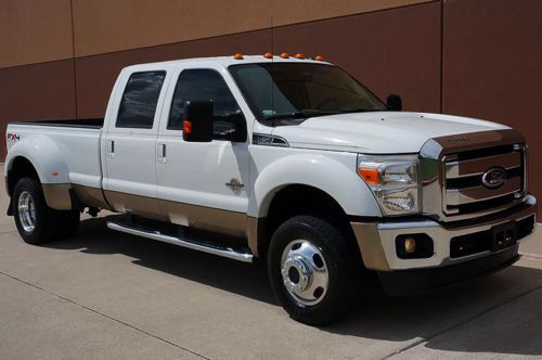 2011 ford f-450 lariat crew cab dually long bed 6.7l diesel fx4 navi cam 1owner