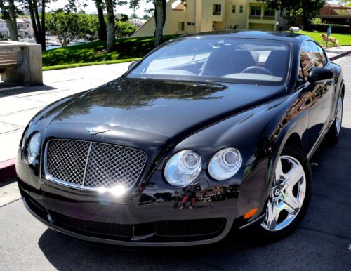 2005 exotic diamond black bentley 34k miles continental gt coupe 6.0l twin turbo