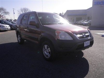 03 honda cr-v ex 4wd 2.4l sunroof no reserve