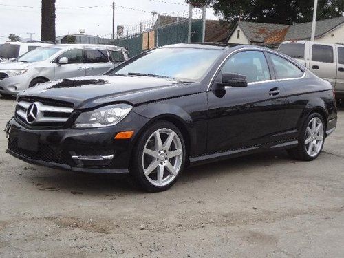 2013 mercedes-benz c250 damaged salvage only 1k miles like new runs! loaded l@@k