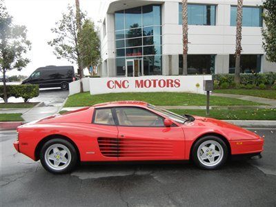 1988 ferrari testarossa tr in rosso corsa / tan / call for service pdf file