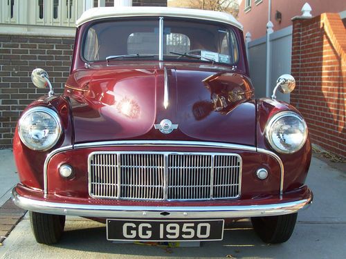 1950 morris minor convertible split window w/working semiphore blinker exc shape