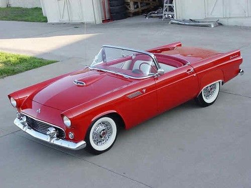 1955 ford thunderbird red