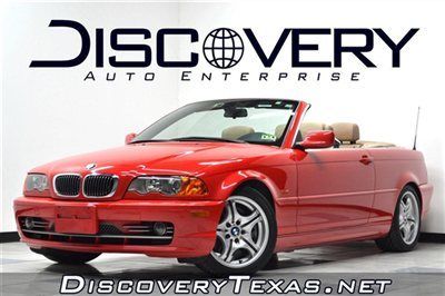*super clean* loaded! free 5-yr warranty / shipping! convertible leather 330 ci