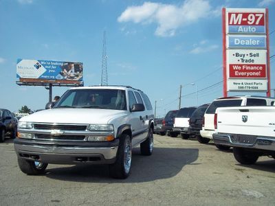 Financing available! 2000 chevrolet suburban k 2500 4x4 white tan leather seats