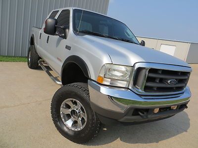 04 f250 lariat power-stroke (lifted) exhaust swb 4x4 flares stunning monster tx!