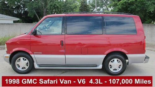 1998 gmc safari sle 7 passenger van.  well maintained. no smoking car.