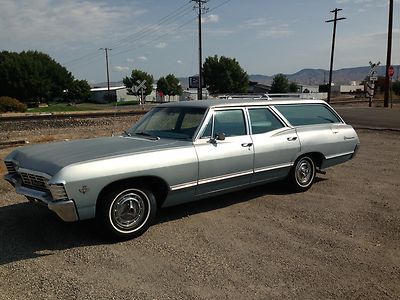 Wow 1967 chevy impala wagon one documented owner 91k original miles matching #'s