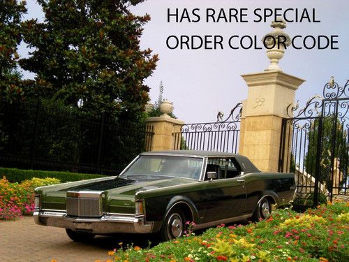 1971 lincoln continental mark iii with rare factory paint option no reserve