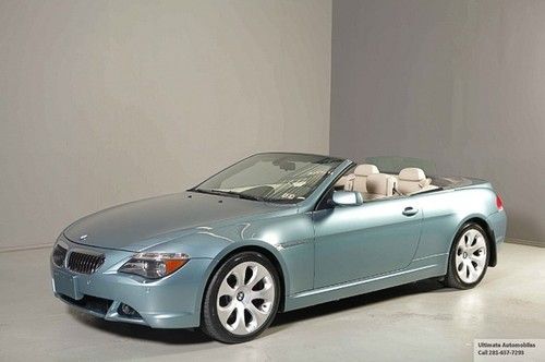 2004 bmw 645ci convertible nav 79k original low miles heated leather pdc alloys