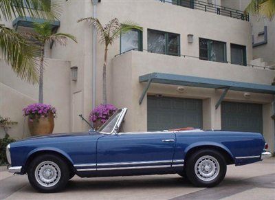 1967 mercedes benz 280 sl roadster classic rare beautiful blue great value