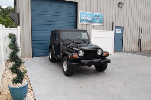 One owner 2002 jeep wrangler sport 4.0l 6 cyl 5 speed manual 4x4 suv ac 02 4wd