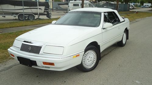 1990 chrysler le baron gt convertible , ohhh baby , look at the miles no reserve