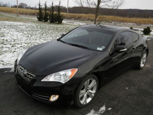 2010 hyundai genesis coupe 3.8l grand touring 6 speed manual rwd black