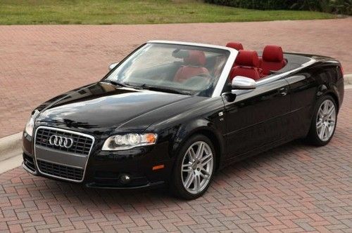 2008 audi s4 convertible navigation 6 speed heated seats satellite one owner