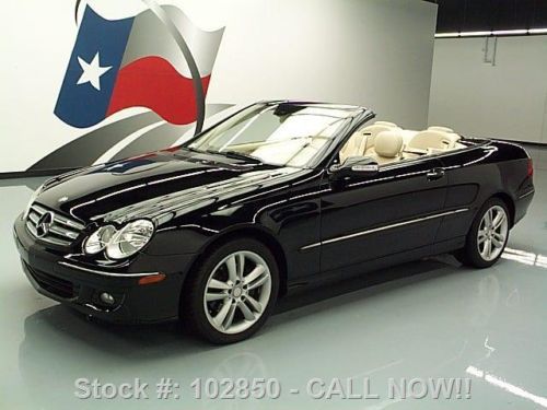2009 mercedes-benz clk350 cabriolet htd leather nav 43k texas direct auto