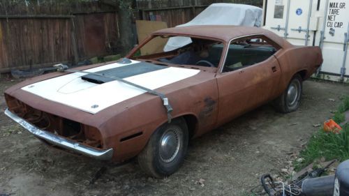 1970 plymouth barracuda, clean ca title, project
