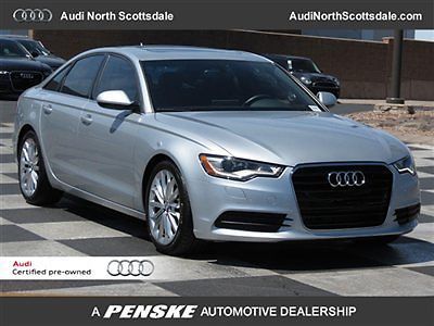 12 audi a6 leather  sun roof  certified schedule maintenance one owner