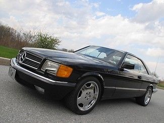 Mercedes 560 sec sport coupe amg wheels black on black 1989 gorgeous mint cond