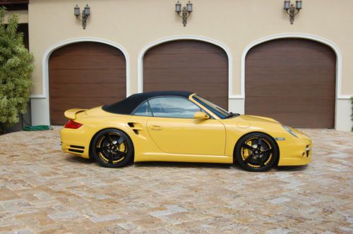 2009 porsche 911 turbo cabriolet, immaculate, low miles, full cpo warranty