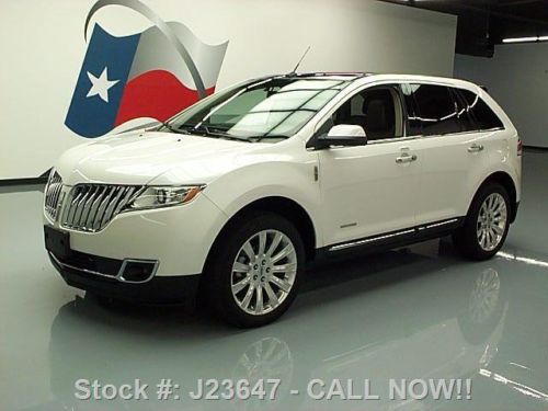 2011 lincoln mkx ltd elite premium pano roof nav 47k mi texas direct auto