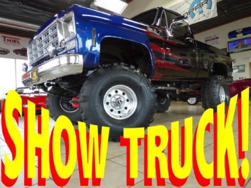 Short-bed swb ((4x4)) frame-off restored show truck c-10 chevy must see! 76 78