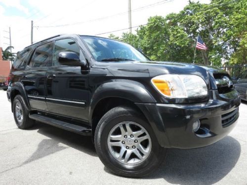 05 toyota sequoia limited 4x4 loaded 4wd navigation 3rd row clean 1-owner carfax