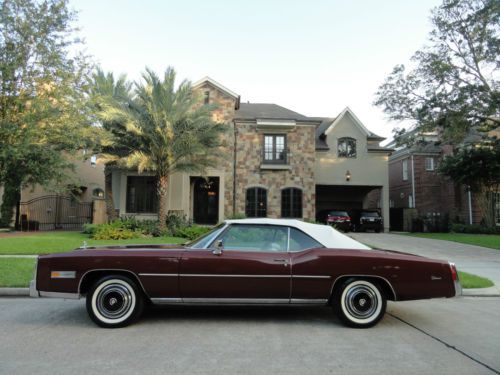 1976 cadillac eldorado convertible,only 714 miles,1 owner,lady driven, gorgeous