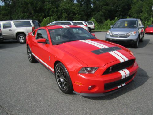 2011 ford mustang shelby gt500 - red - svtpp - 8,400 miles! - like new