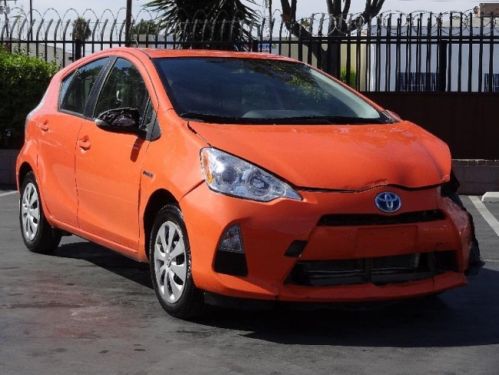 2012 toyota prius c damaged repairable salvage rebuilder runs! priced to sell!!