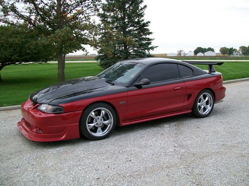 1998 mustang supercharged suspension upgrades new paint rims interior
